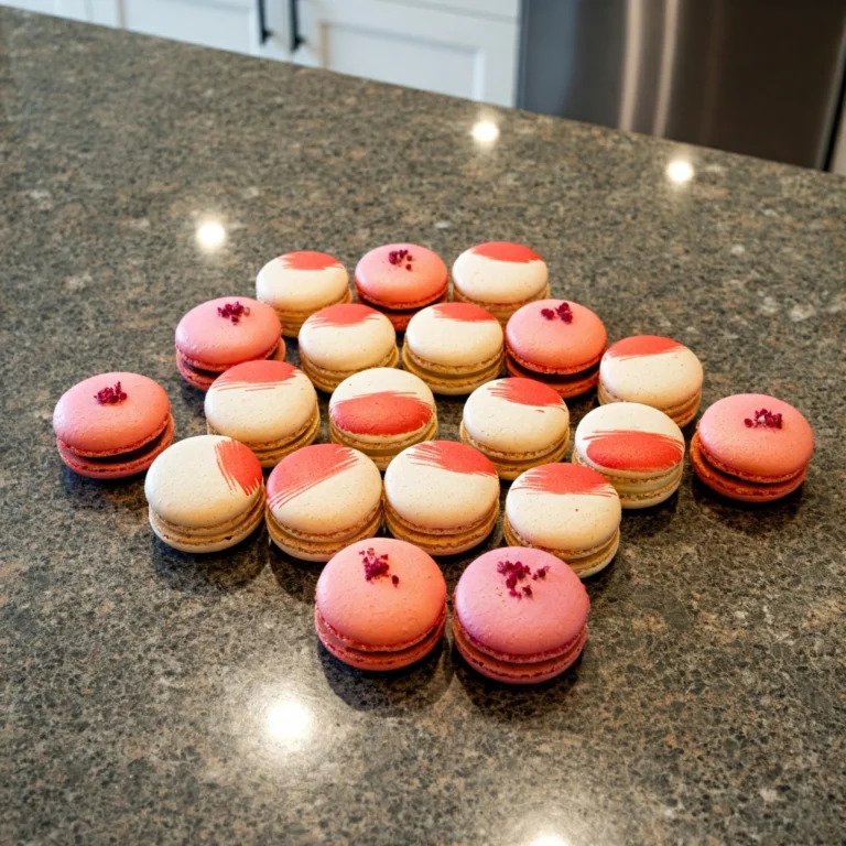 What is the hardest cookie to make? – French macarons on a kitchen counter