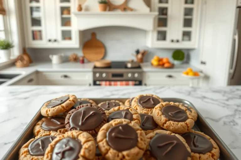 What are the Girl Scout cookies with peanut butter? Cookies on a tray.