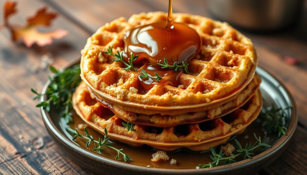 stuffing waffles