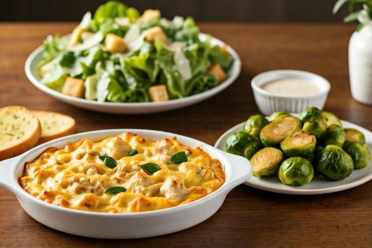 Chicken Tetrazzini Dinner with Side Dishes